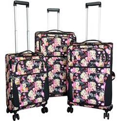 Betty Boop BN001613-CT1 Expandable Spinner Luggage Set&#44; Pink - 3 Piece