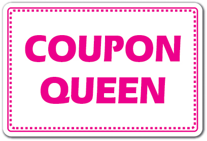 Amistad 8 x 12 in. Coupon Queen Sign - Women Girl Shopping Shopaholic Savings Parking