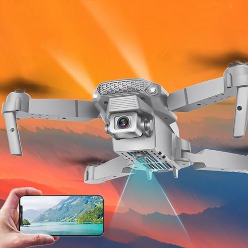 BrainBoosters Dual 1080p HD FPV Camera Remote Control Toys Gifts with Foldable Arms Easy to Carry&#44; Altitude Hold Mode Provides Stable Flig