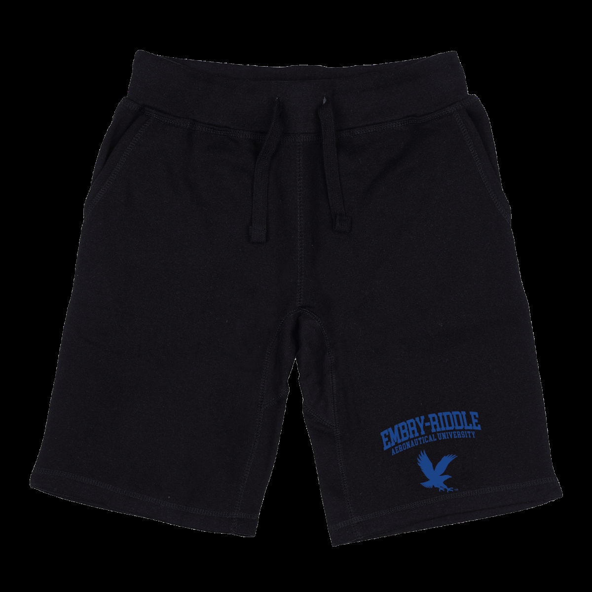 FinalFan Embry-Riddle Aeronautical University Eagles Seal Shorts&#44; Black - Large