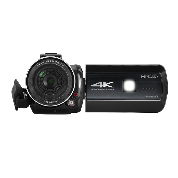 KEEN 4K Ultra HD 16x Digital Zoom IR Night Vision Video Camcorder&#44; Black
