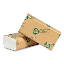 KD Encimera 9.5 x 9.5 in. 1-Ply Recycled Multifold Paper Towels&#44; White - Pack of 250 - 16 Pack per Case