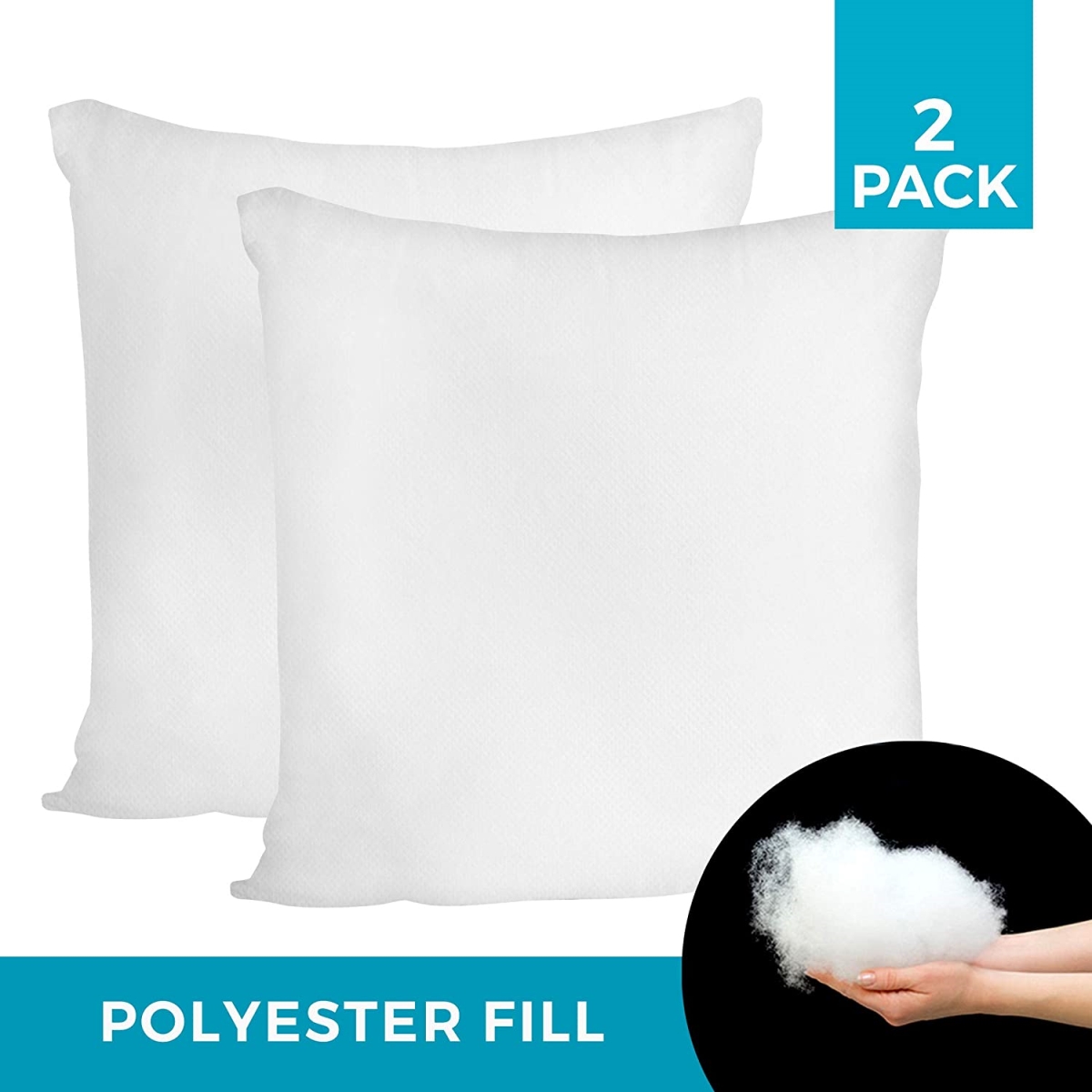 Standalone Polyester Replacement Cushion Insert&#44; 14&' x 20&'&#44; 2-Pack
