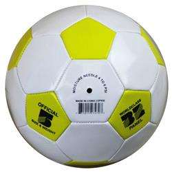 Bookazine Soccer Balls for Sports&#44; Yellow & White - Size 5 - Case of 50