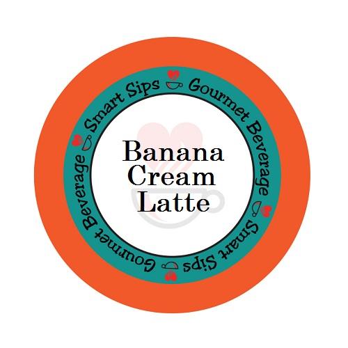 Roast Right Banana Cream Latte & 72 Single Serve Cups for All Keurig K-Cup Brewers