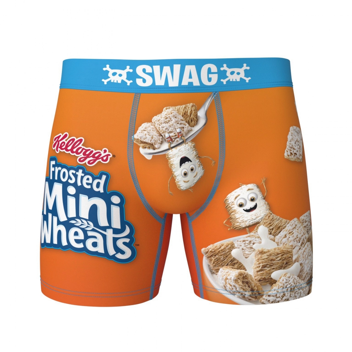 Overclothesatuendo 847019-ge-36-38 Frosted Mini Wheats Cereal Box Style Swag  Boxer Briefs - Large 36-38