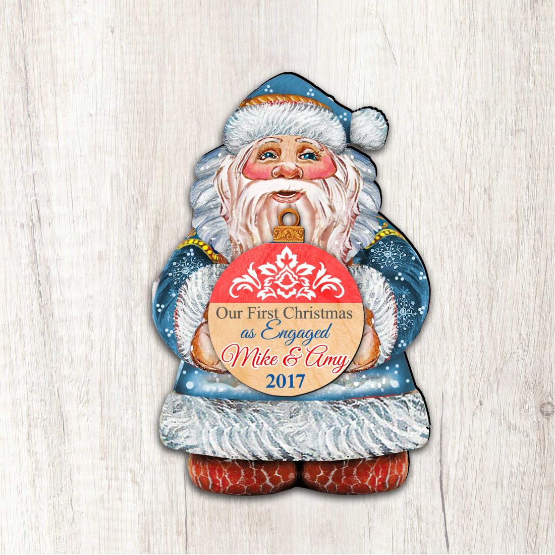 Instrumento 12 x 9 in. My First Christmas Santa Christmas Outdoor Decor Large Ornaments