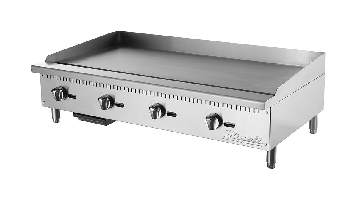 Despensa 48 in. Competitor Series Countertop Manual Controls Griddle&#44; Stainless Steel