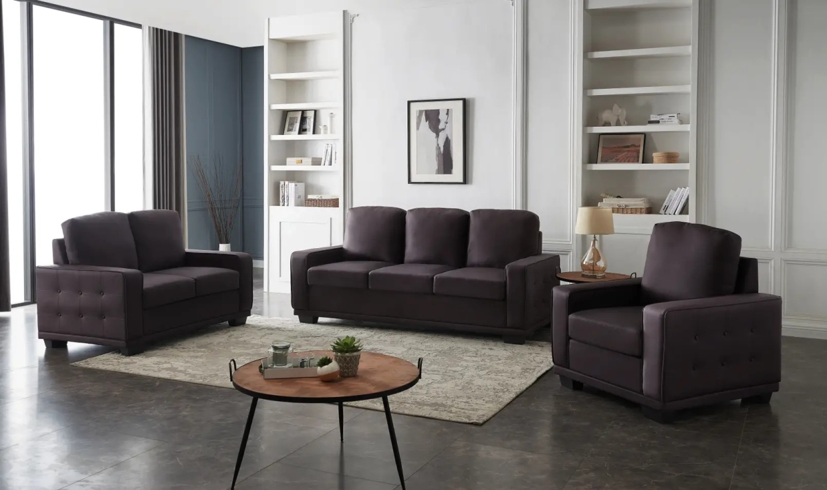 Eggplant deals sectional sofa