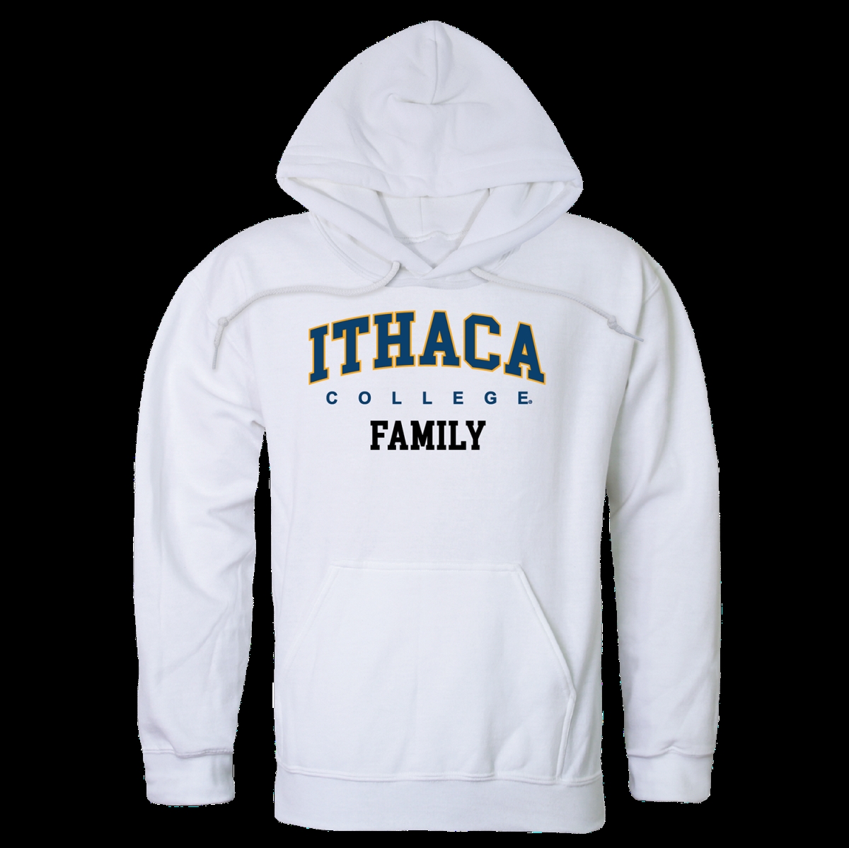 FinalFan Ithaca College Bombers Family Hoodie&#44; White - Extra Large