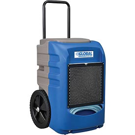Medmaster Dehumidifier Commercial Grade Refrigeration 145 Pints Day Dehumidification with Water Pump - Blue
