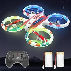 BrainBoosters Drones for Kids - Race Drone Indoor & LED Remote Control Mini Drone