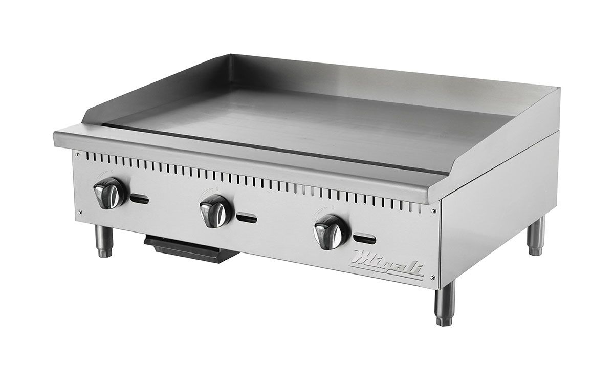 Despensa 36 in. Competitor Series Countertop Manual Controls Griddle&#44; Stainless Steel