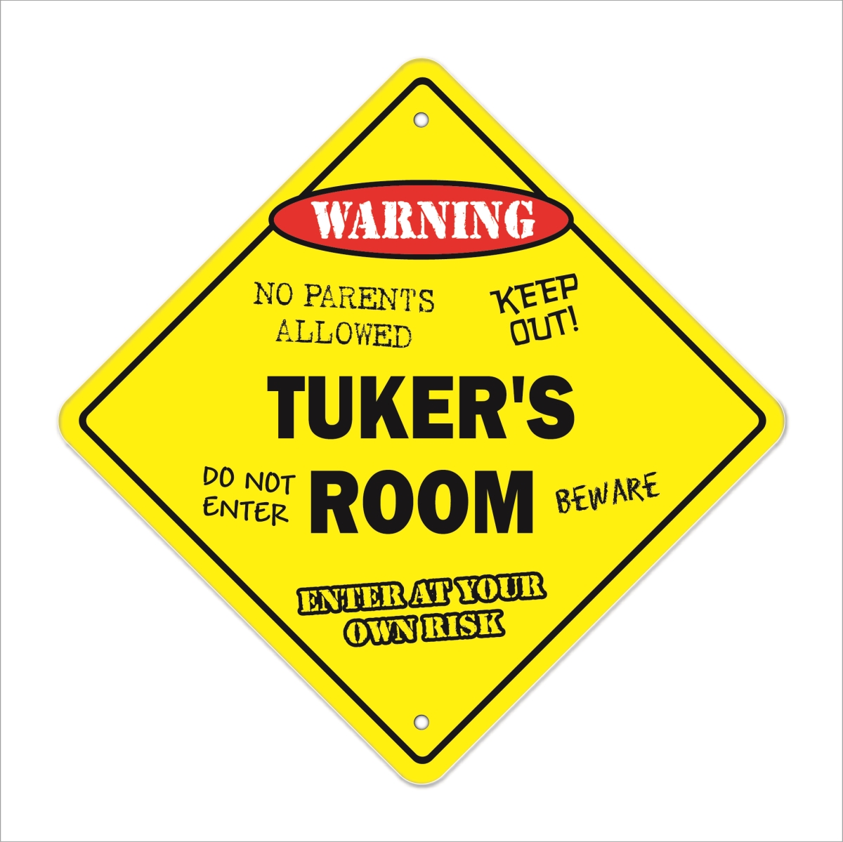 Amistad 12 x 12 in. Crossing Zone Xing Room Sign - Tukers