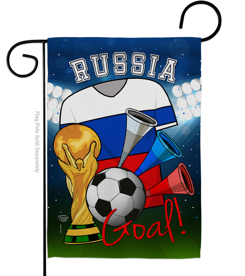 Cuadrilatero World Cup Russia Soccer Sports 13 x 18.5 in. Double-Sided Decorative Vertical Garden Flags for House Decoration Banner Yard Gift