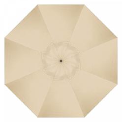 Garden Games 7.5 ft. Sun Master Series Aluminum & Fiberglass Crank Collar Tilt Market Umbrella&#44; Beige Sunbrella