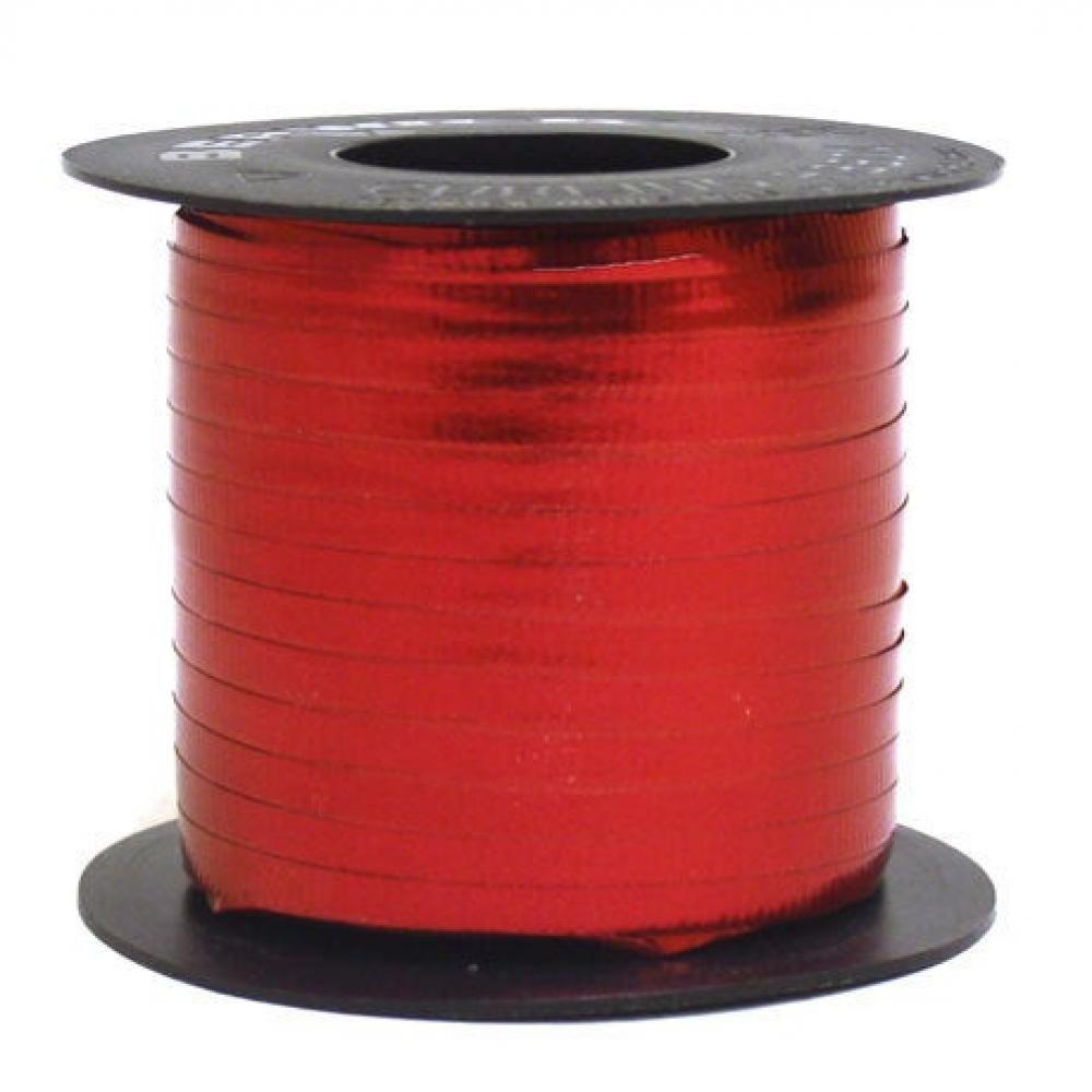 OfficeSpace AI-5100-Q12 0.18 in. x 250 Yards Metallic Red Curling Ribbon -  Set of 12