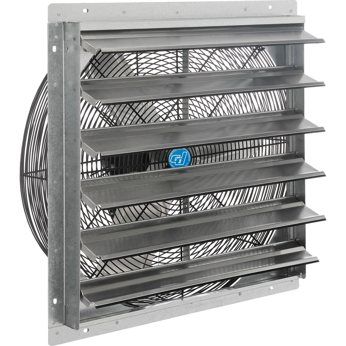Designed to Furnish 24 in. 0.25 HP Single Speed Exhaust Fan with Shutter & Direct Drive