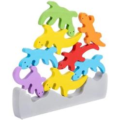 BrainBoosters Gecko Stack Kids Wooden Toys Wood Toys Kidcraft & Kids Playset Toy for Kids Building Blocks for Kids Toys for Kids Stacking Toys