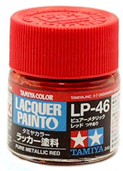 Made-to-Print 10 ml Lacquer Paint LP-46 Pure Metallic Bottle - Red