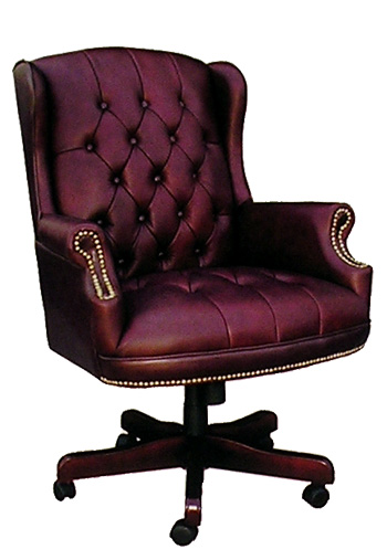 ProComfort High Back Button Tufted Oxblood Vinyl Executive Chair - B800 - Oxblood Vinyl