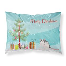JensenDistributionServices 30 x 0.15 x 20.5 in. Husky Rat Merry Christmas Fabric Standard Pillowcase