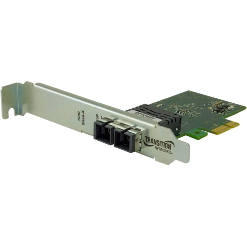 BoomBox PCI Express 2.1 x 1 - Optical Fiber 1000BASE-X NIC PCIELCMM 3.3V STD - LP Gigabit Ethernet Card