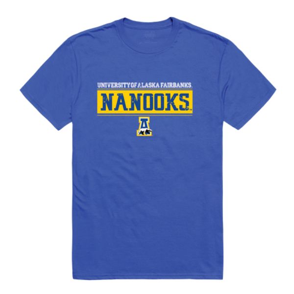 FinalFan University of Alaska Fairbanks Nanooks College Established T-Shirt&#44; Royal - Medium