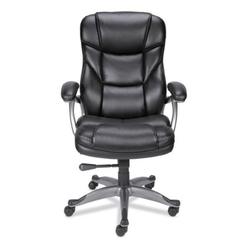 Fine-line Birns Leather Highback Chair&#44; Black