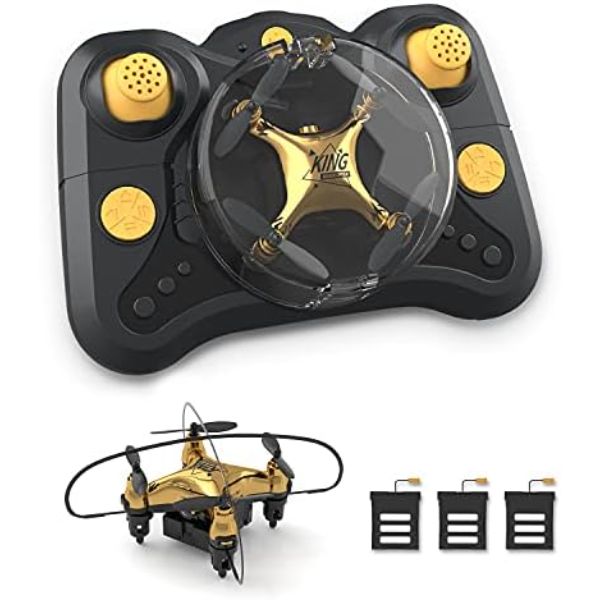 BrainBoosters HT02 Golden Mini Drone for Adult Beginners & Kids