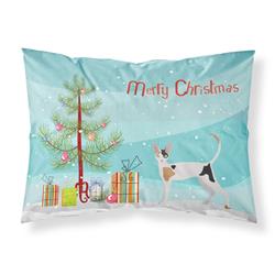 JensenDistributionServices 30 x 0.15 x 20.5 in. Cornish Rex Cat Merry Christmas Fabric Standard Pillowcase