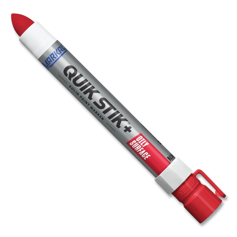 Made-to-Print Quik Stik Plus Oily Surface Paint Marker&#44; Red