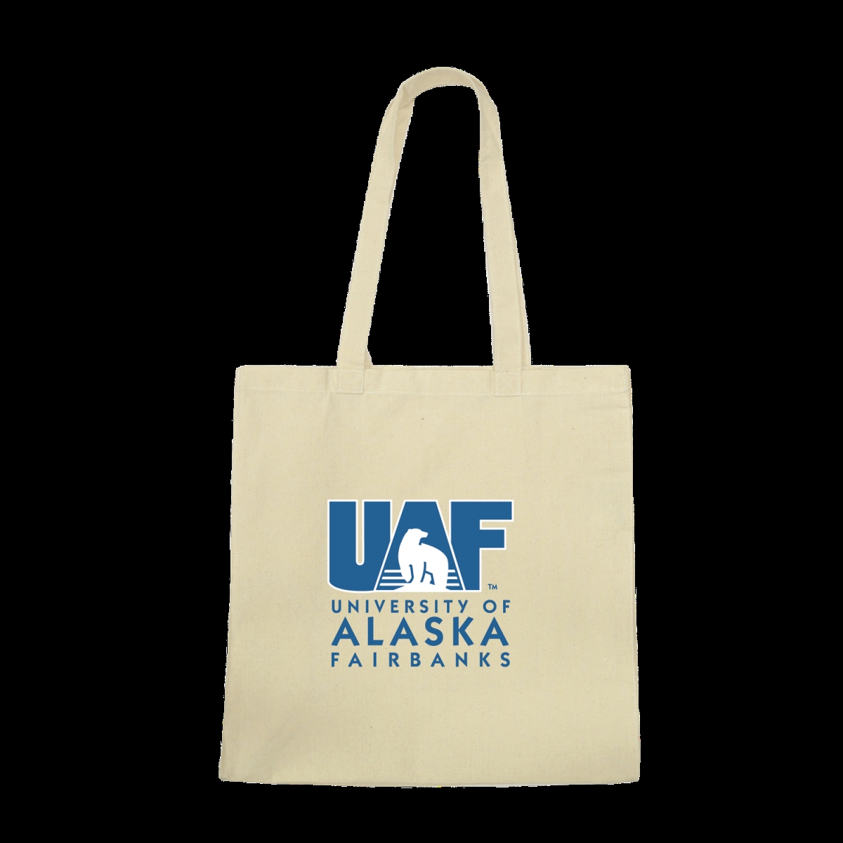 FinalFan University of Alaska Anchorage Fairbanks Nanooks Institutional Tote Bag&#44; Natural - One Size