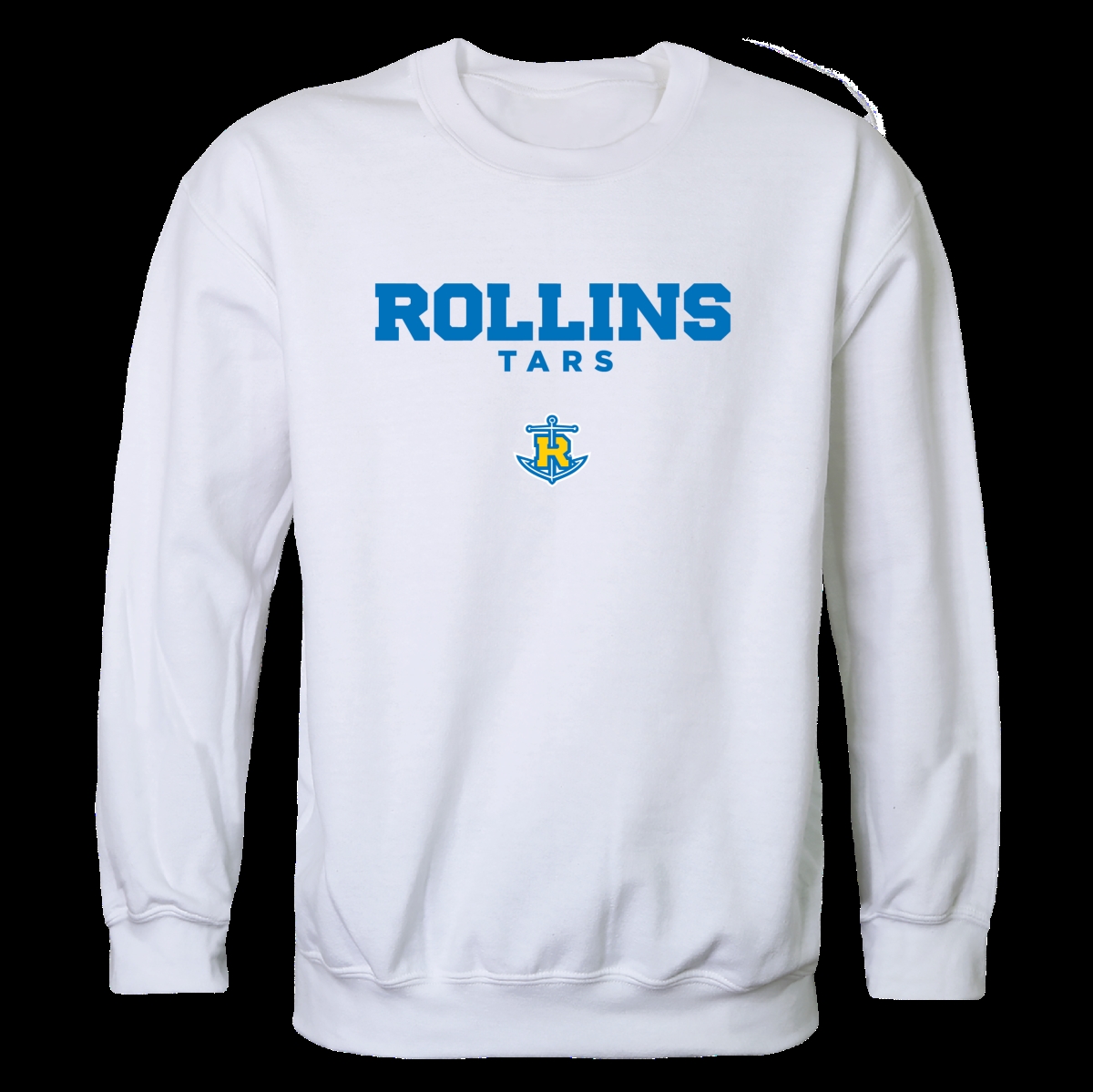 FinalFan Rollins College Tars Campus Crewneck Sweatshirt&#44; White - Large