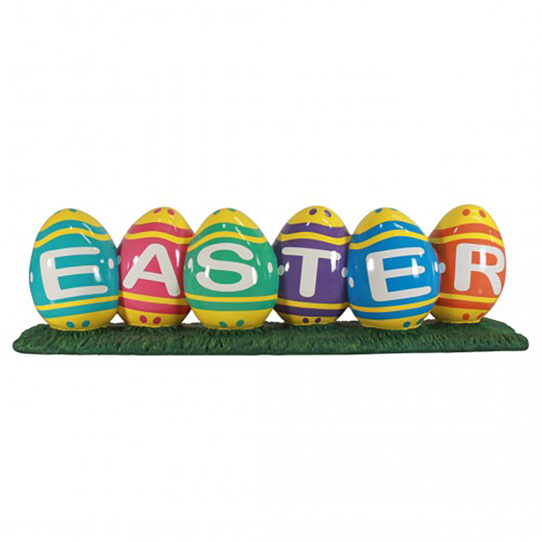 FunFlags 7 ft. Easter Egg Sign Figurine