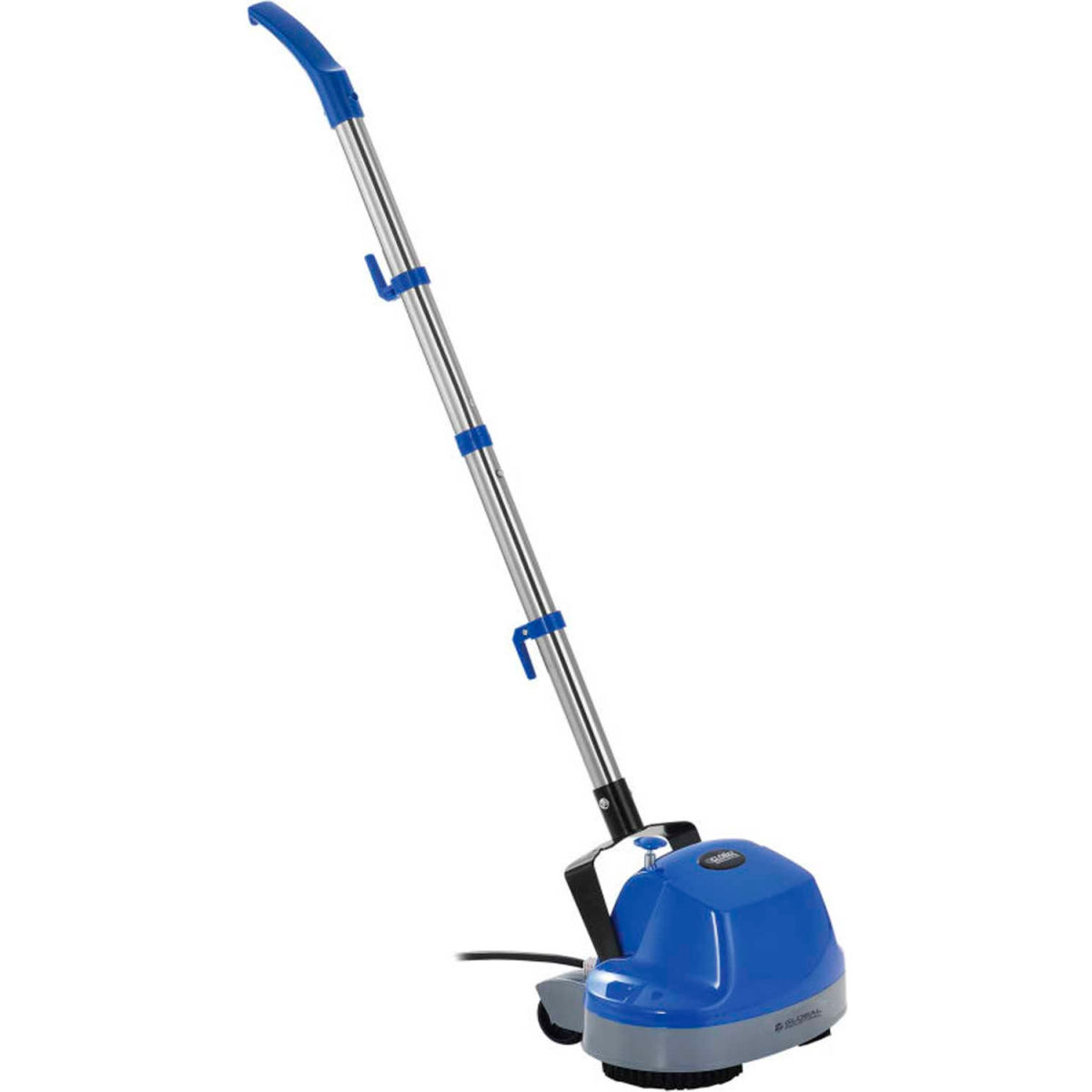 GourmetGalley Global Industrial Mini Floor Scrubber with Floor Pads&#44; 11 in. Cleaning Path