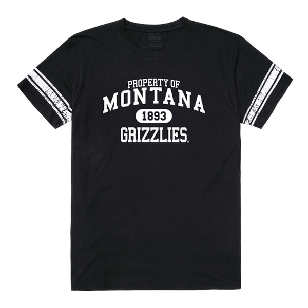 FinalFan Montana State University Men Property T-Shirt&#44; Black & White - Extra Large