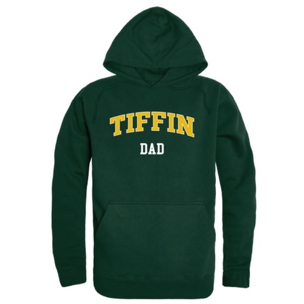 FinalFan Tiffin University Dragons Dad Hoodie&#44; Forest Green - Small