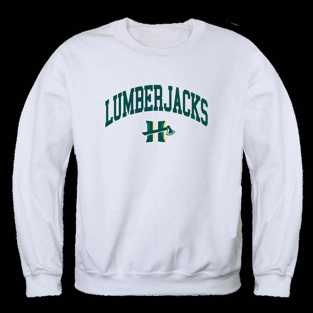 FinalFan California Polytechnic State University Humboldt Lumberjacks Campus Crewneck Sweatshirt&#44; White - Large