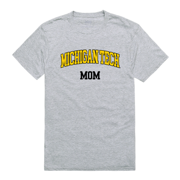 LogoLovers Michigan Technological University College Mom T-Shirt&#44; Heather Grey - Medium