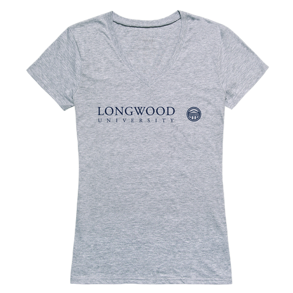 FinalFan Longwood University Seal T-Shirt for Women&#44; Heather Grey - Extra Large