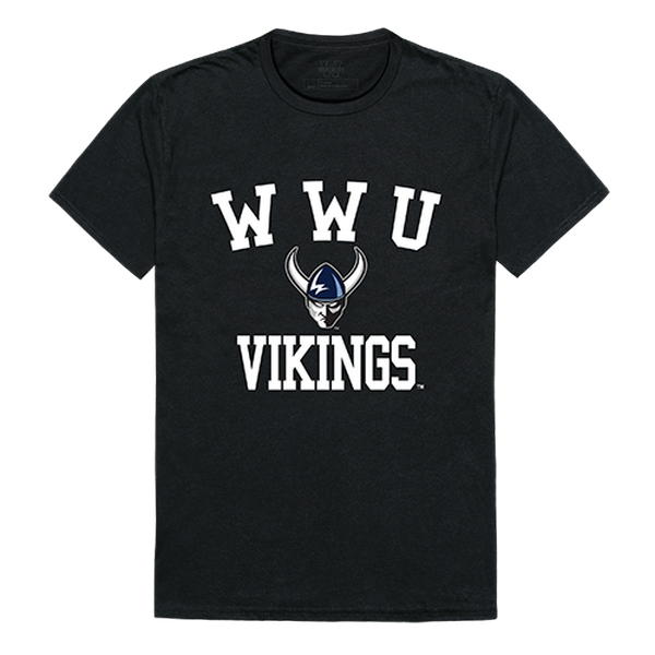FinalFan Western Washington University Men Arch T-Shirt&#44; Black & White - Extra Large