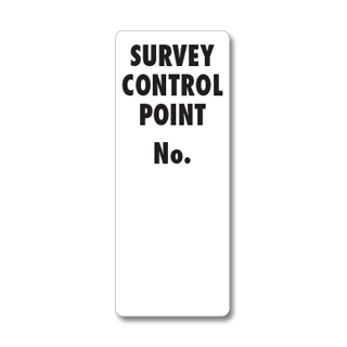Classroom USA Survey Control Point Clip-On Sign