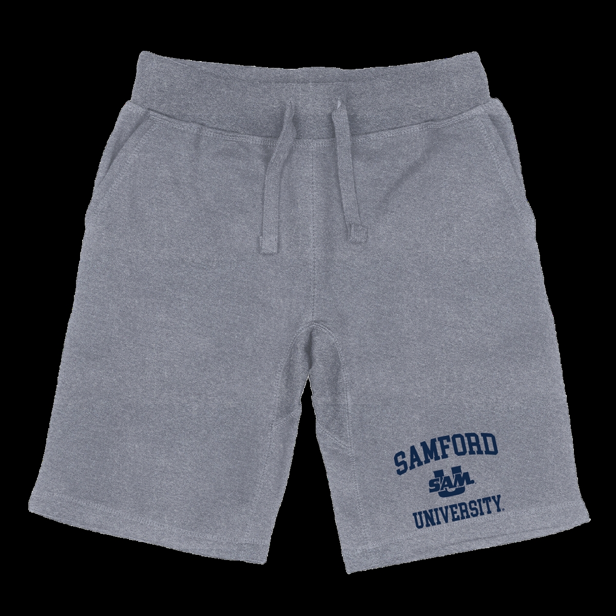 FinalFan Samford University Bulldogs Seal Shorts&#44; Heather Grey - Extra Large