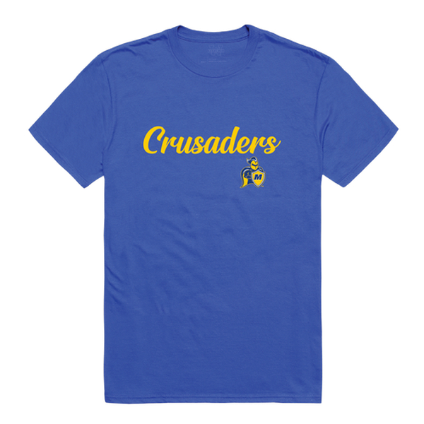 FinalFan Madonna University Crusaders Script T-Shirt&#44; Royal - Large