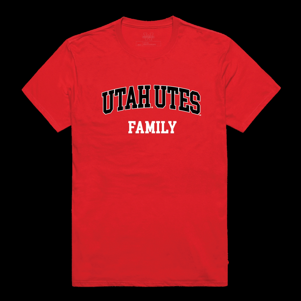 FinalFan University of Utah Utes Family T-Shirt&#44; Red - Small