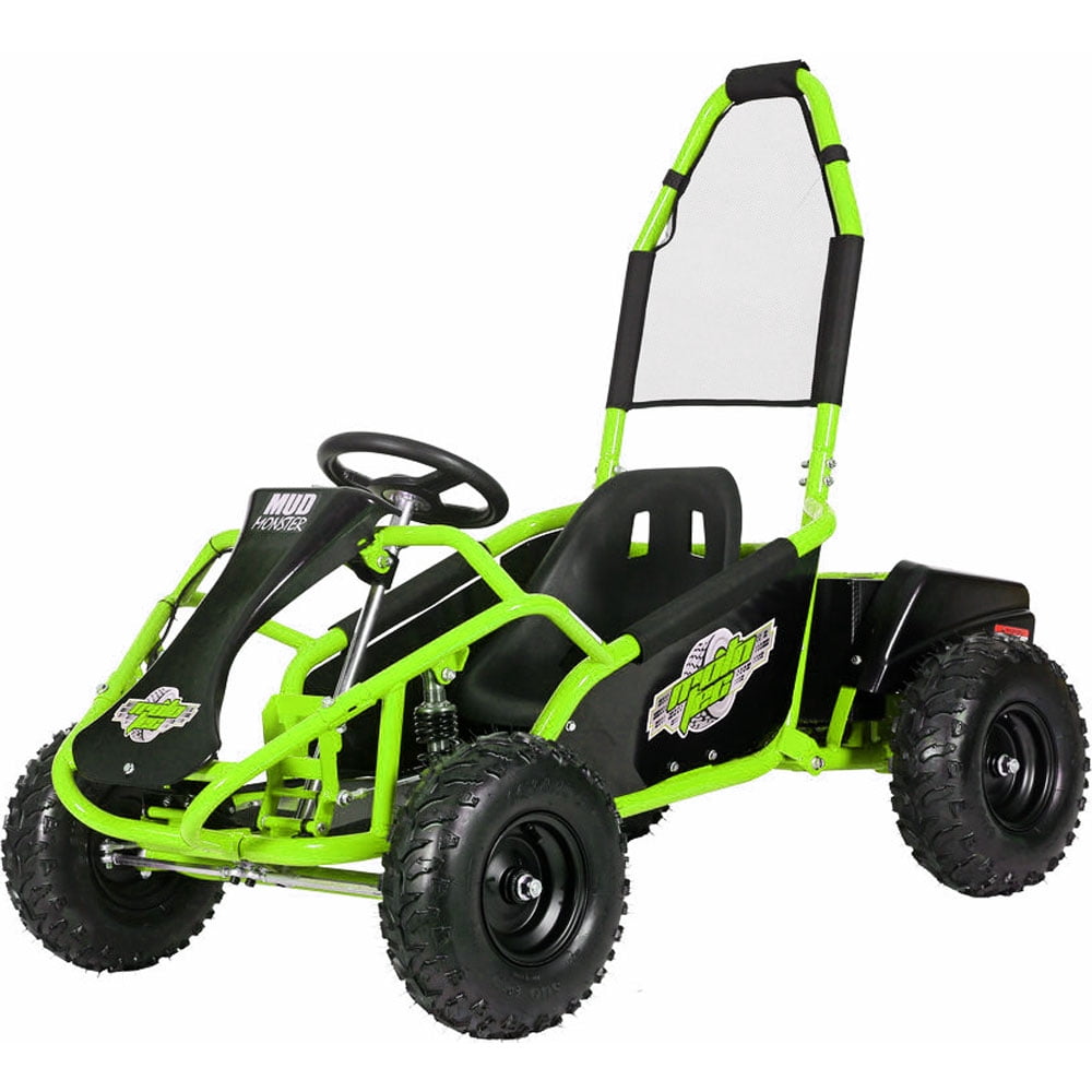 A2Z Posters MT-GK-Mud-1000w-Green 48V 1000 watt Mud Monster Kids Electric Go Kart with Full Suspension&#44; Green