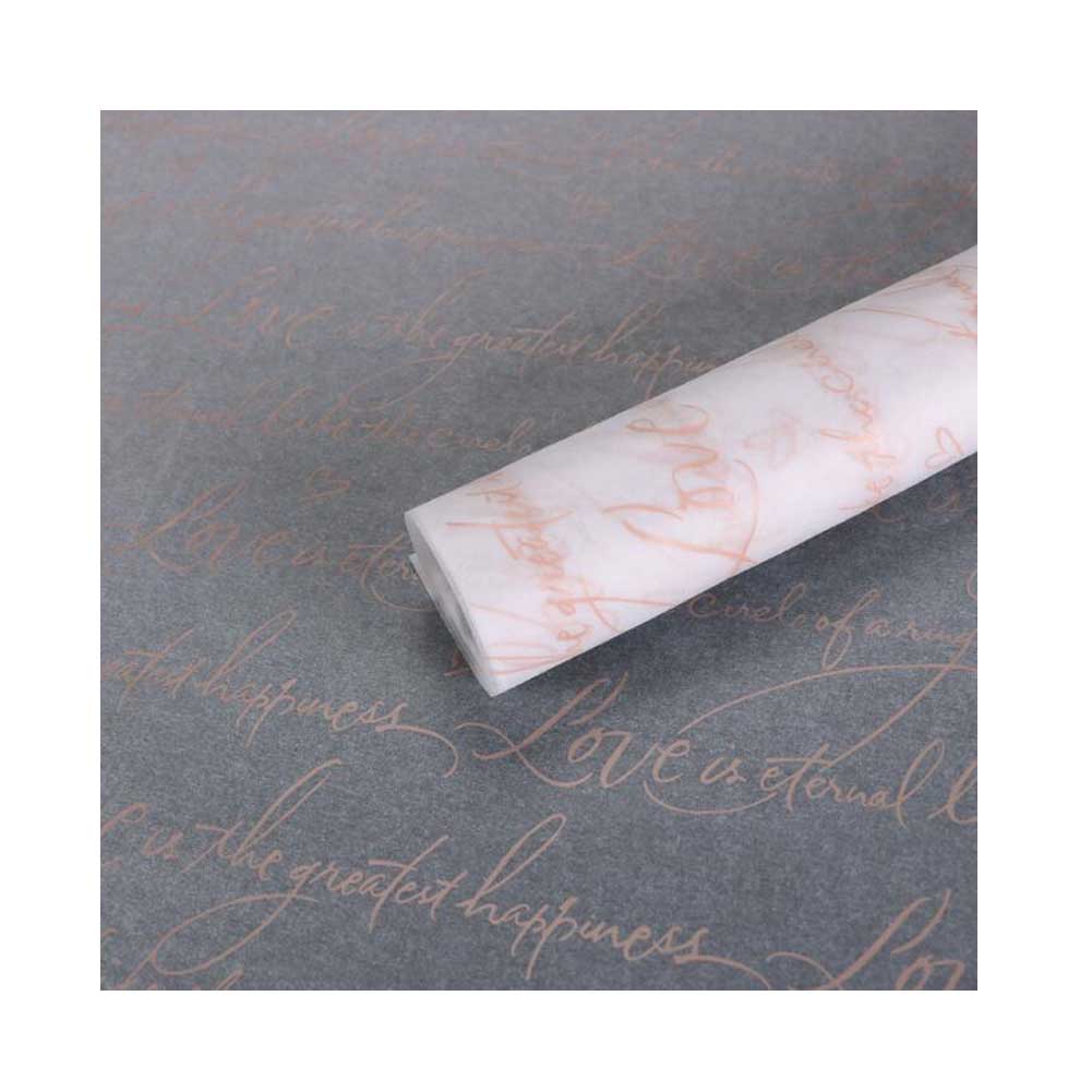 Dispositivo English Words Flower Shop Packaging Material Pink Bouquet Flowers Lining Paper - 30 Piece