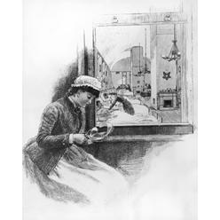 BrainBoosters Birth of American Trained Nurse-The Surgical Ward in Bellevue Hospital in New York by Artist Poster Print