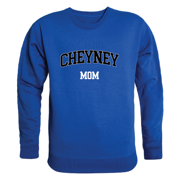 FinalFan Cheyney University Wolves Mom Crewneck Sweatshirt&#44; Royal - Small